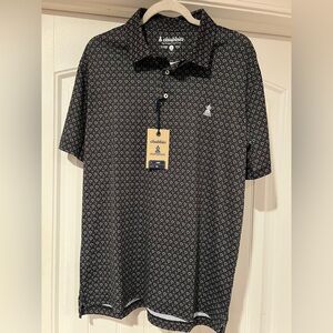 Chubbies Knit Short Sleeve Sundial Polo Shirt size L NWT